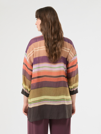 Tencel gauze tunic - BLACK - Marina Rinaldi - 4