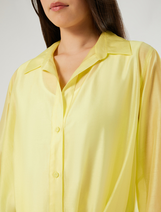 Muslin knot shirt - BRIGHT YELLOW - Marina Rinaldi - 5