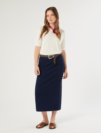 Stretch viscose skirt - Marina Rinaldi