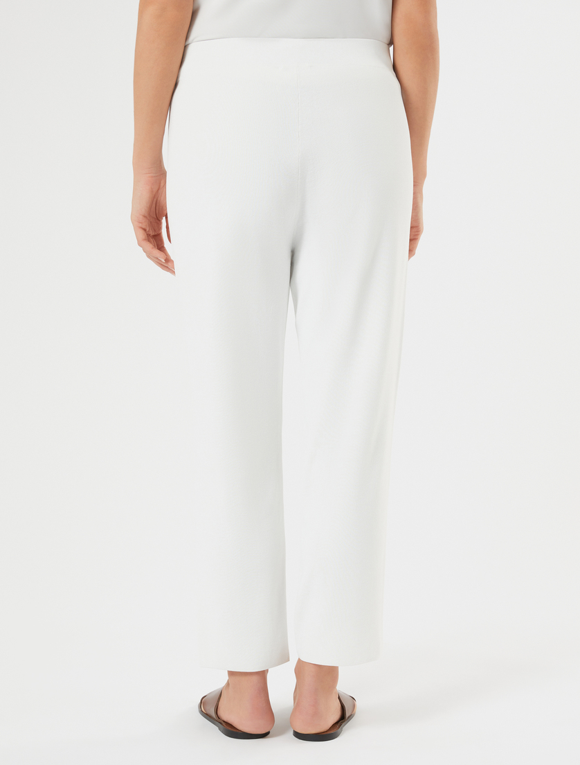 Pantalon en viscose stretch - BLANC - Marina Rinaldi - 4