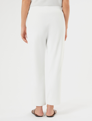 Stretch viscose trousers - WHITE - Marina Rinaldi - 4