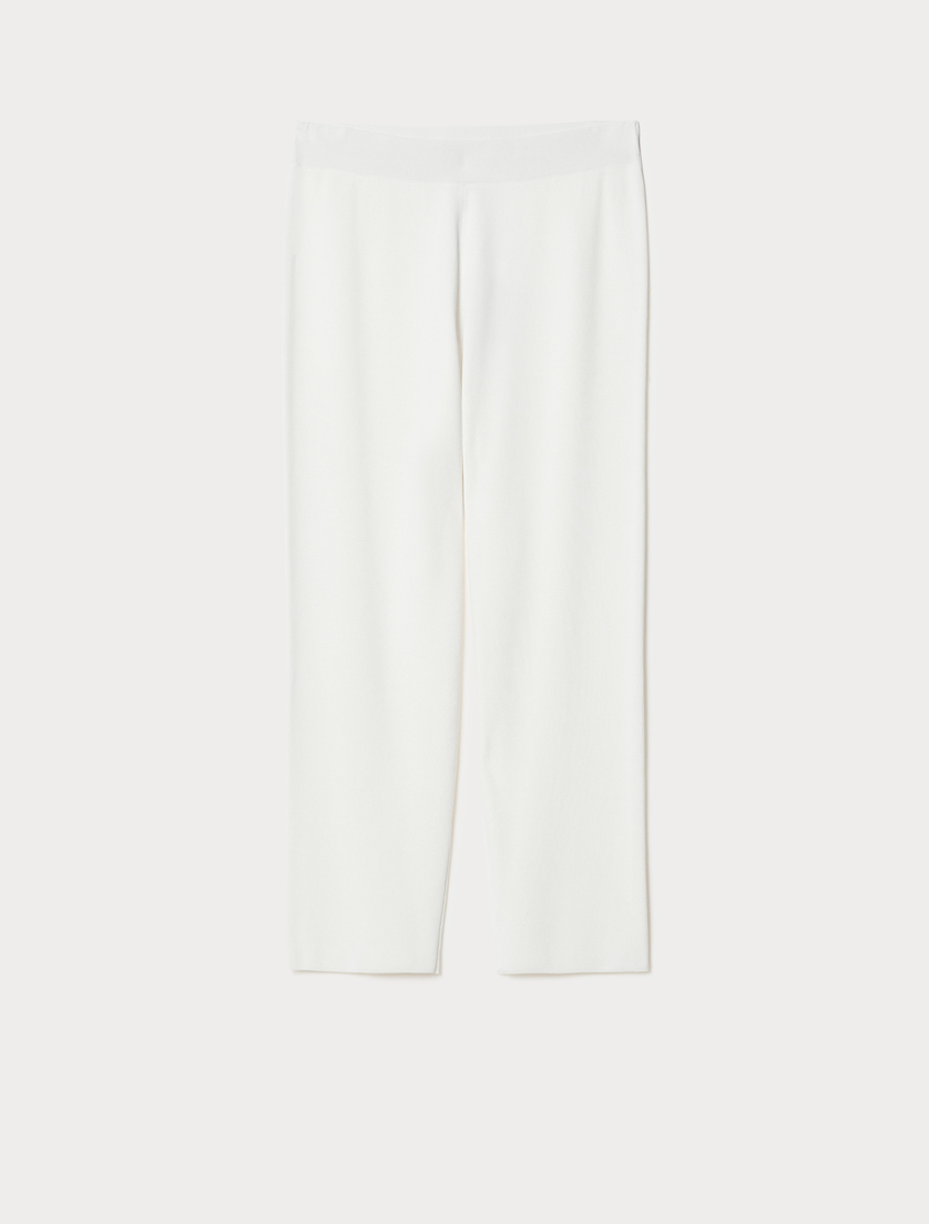 Pantalon en viscose stretch - BLANC - Marina Rinaldi