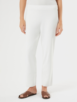 Pantalon en viscose stretch - BLANC