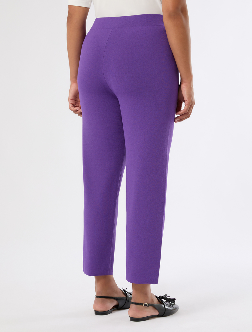 Stretch viscose trousers - PURPLE - Marina Rinaldi - 4