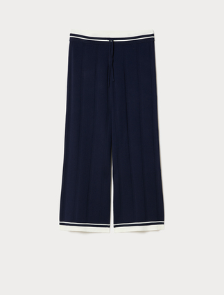 Pantalon en viscose côtelée - Marina Rinaldi