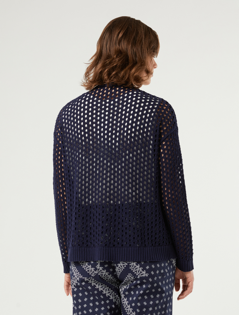 Short cotton cardigan - ULTRAMARINE - Marina Rinaldi - 4