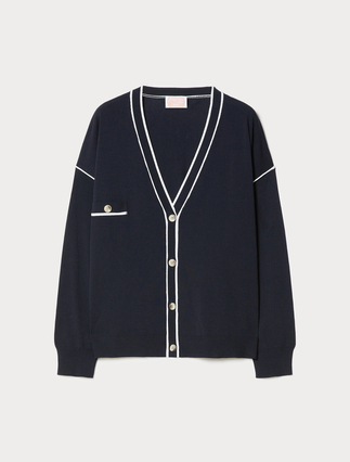 Stretch viscose cardigan - Marina Rinaldi