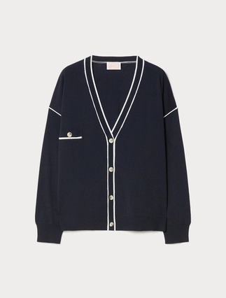 Cardigan en viscose stretch - Marina Rinaldi