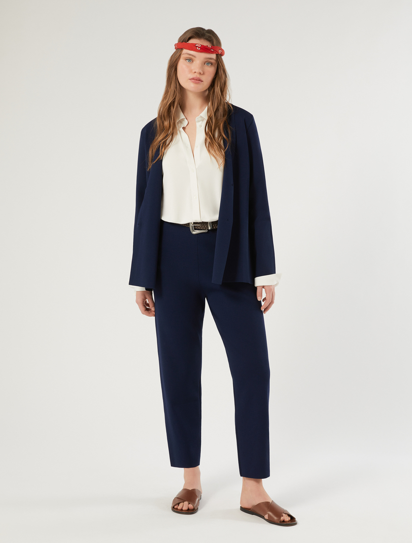 Knitted blazer jacket - MIDNIGHTBLUE - Marina Rinaldi - 2