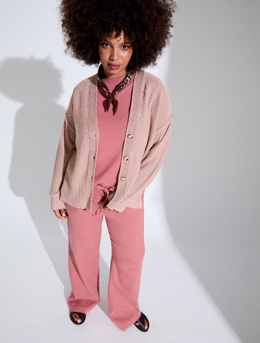 Cardigan en viscose lurex - Marina Rinaldi