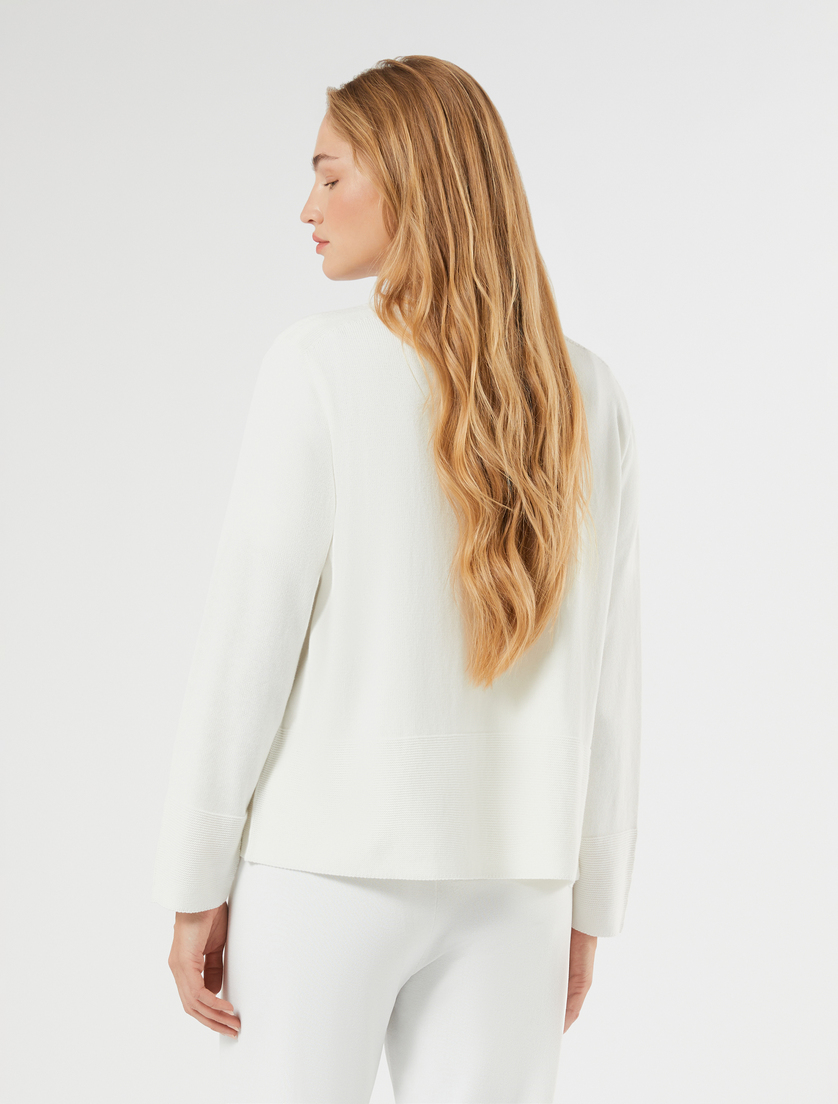 Cardigan in cotone - BIANCO - Marina Rinaldi - 4