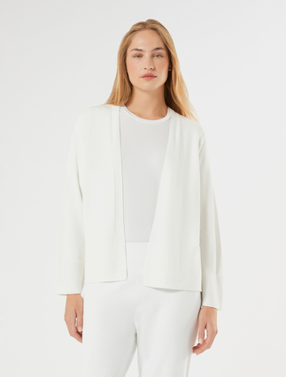 Cardigan in cotone - BIANCO