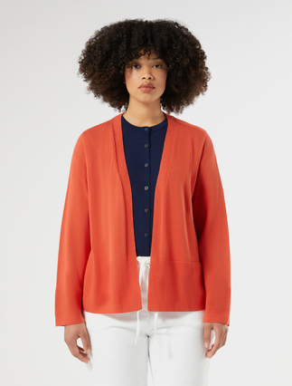 Cardigan en coton - ROUGE