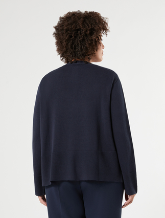 Cotton cardigan - MIDNIGHTBLUE - Marina Rinaldi - 4