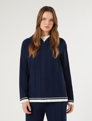 Cardigan en viscose stretch - BLEU NUIT