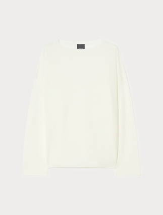 Linen and cotton boxy sweater - Marina Rinaldi