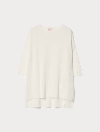 Pull en coton et georgette mélangés - Marina Rinaldi