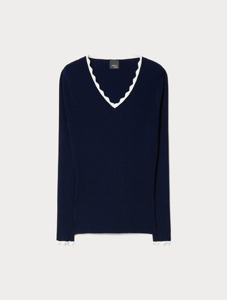 Stretch viscose sweater - Marina Rinaldi
