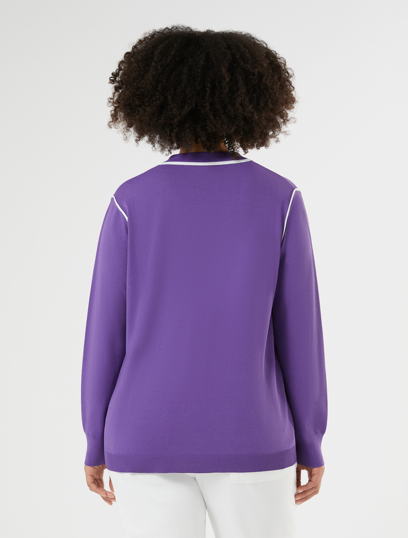 Pull en viscose stretch - VIOLET - Marina Rinaldi - 4