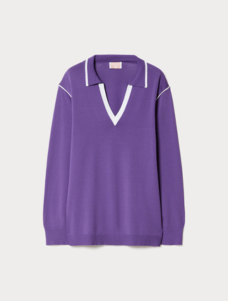 Stretch viscose sweater - Marina Rinaldi
