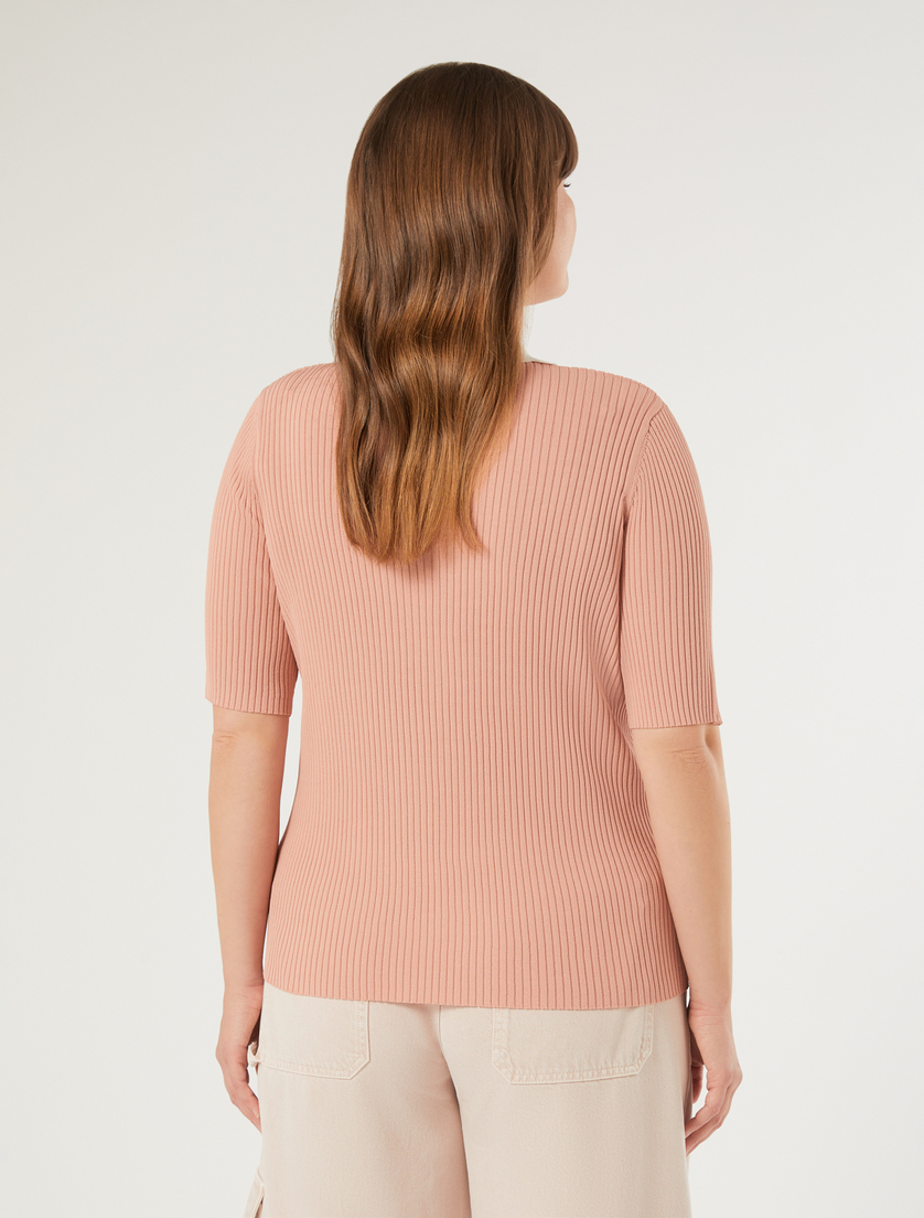 Stretch viscose sweater - ANTIQUE ROSE - Marina Rinaldi - 4