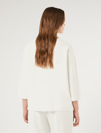 Stretch viscose sweater - WHITE - Marina Rinaldi - 4