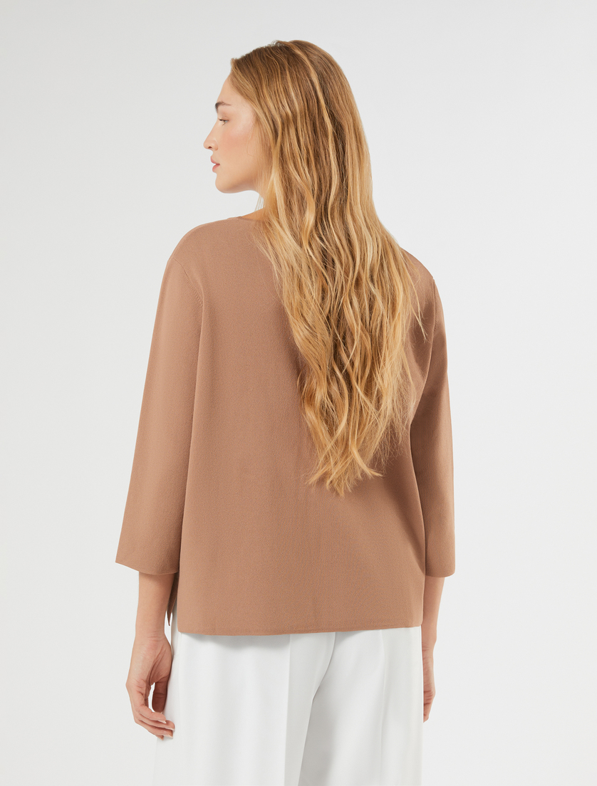 Stretch viscose sweater - CARAMEL - Marina Rinaldi - 4