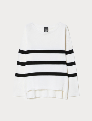 Cotton crepe sweater - Marina Rinaldi