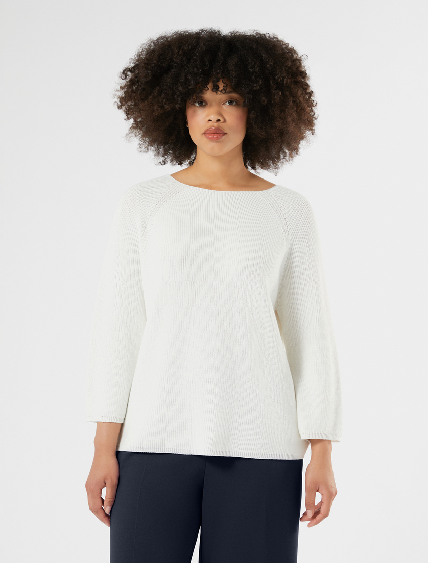 Maglia in cotone - BIANCO - Marina Rinaldi - 3