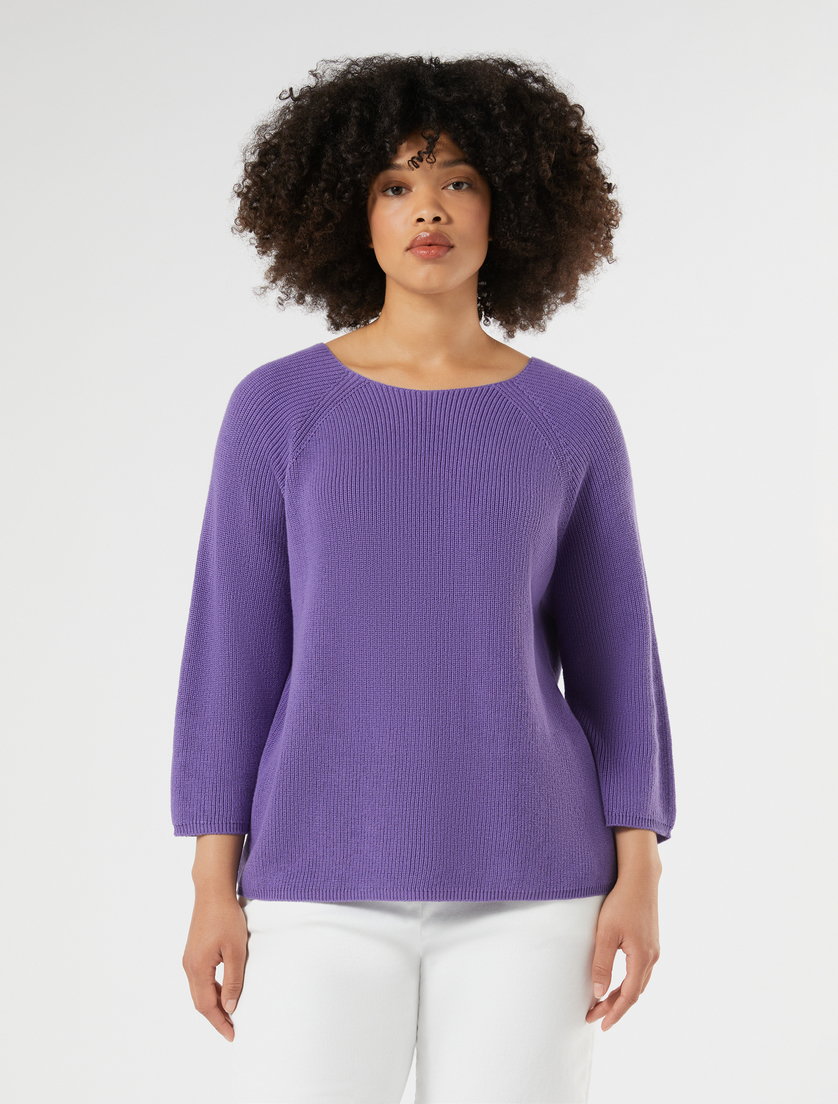 Maglia in cotone - VIOLA - Marina Rinaldi - 3