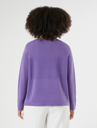 Pure cotton sweater - PURPLE - Marina Rinaldi - 4