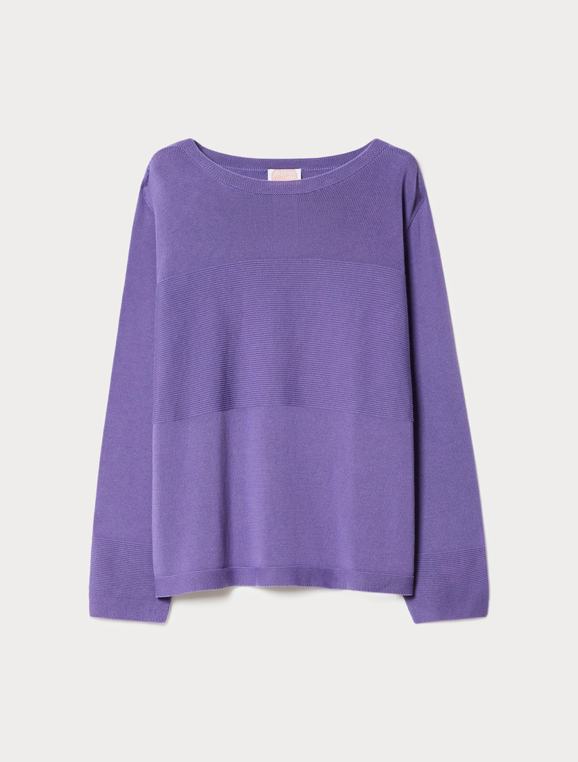 Maglia in puro cotone - VIOLA - Marina Rinaldi