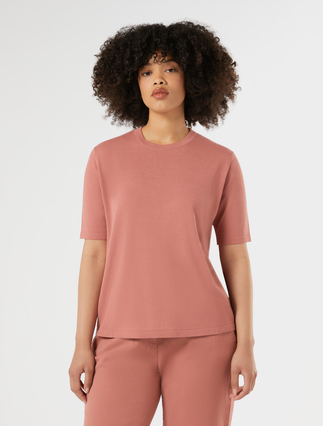 Viscose sweater - DARK PINK