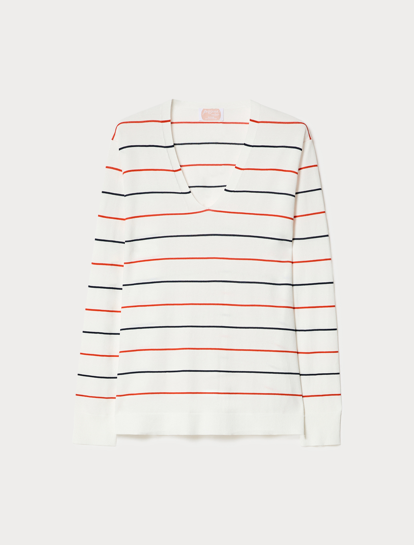 Jersey de viscosa elástica - BLANCO - Marina Rinaldi