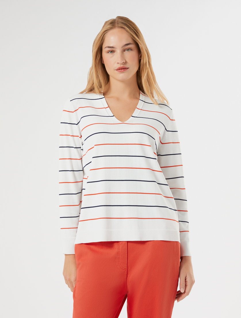 Jersey de viscosa elástica - BLANCO - Marina Rinaldi - 3