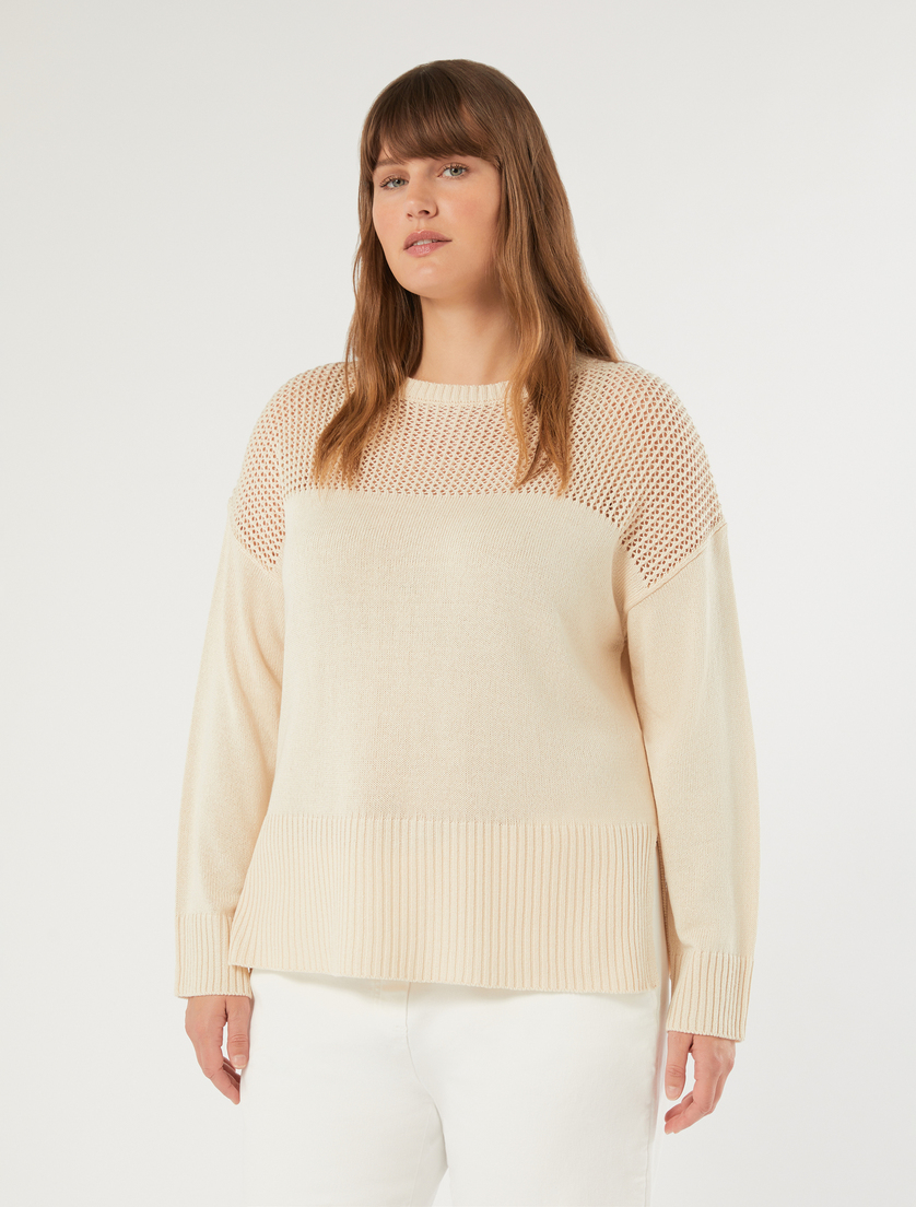 Cordonnet sweater - VANILLA - Marina Rinaldi - 3