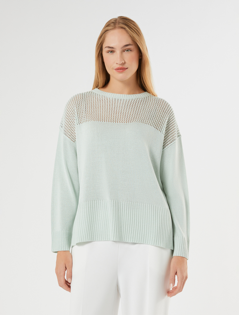 Cordonnet sweater - PASTEL GREEN - Marina Rinaldi - 3