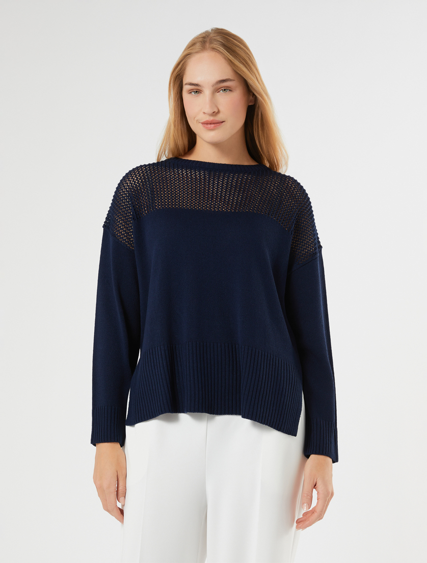 Cordonnet sweater - MIDNIGHTBLUE - Marina Rinaldi - 3