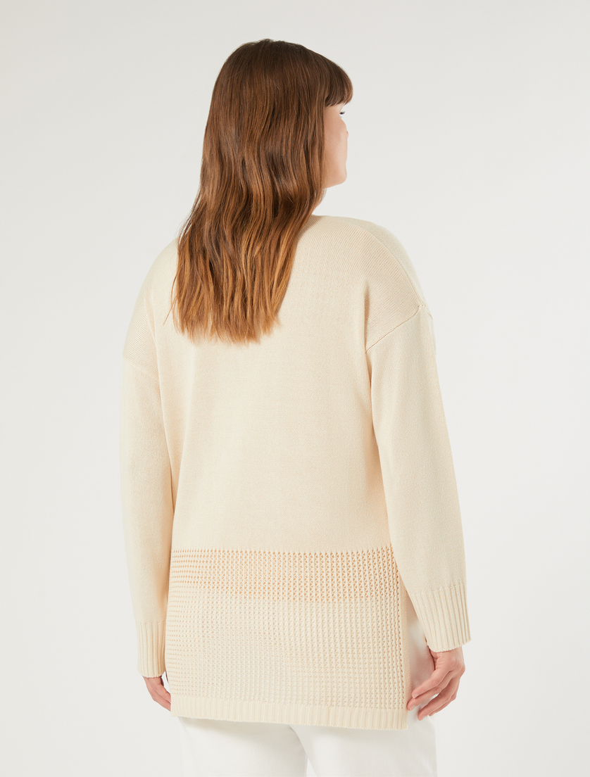 Débardeur et cardigan en cordonnet - VANILLE - Marina Rinaldi - 4