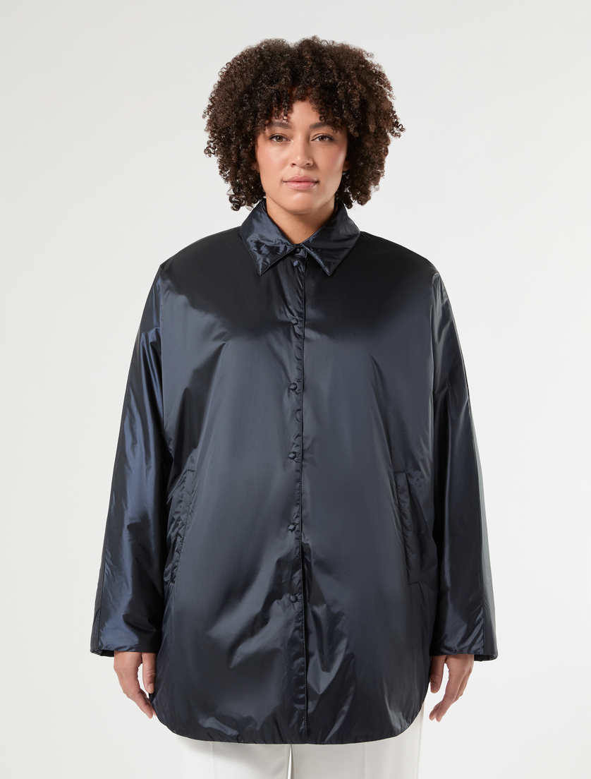 Giacca imbottita in tela di nylon - BLU NOTTE - Marina Rinaldi - 3