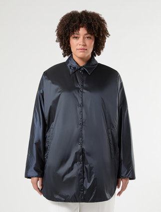 Giacca imbottita in tela di nylon - BLU NOTTE