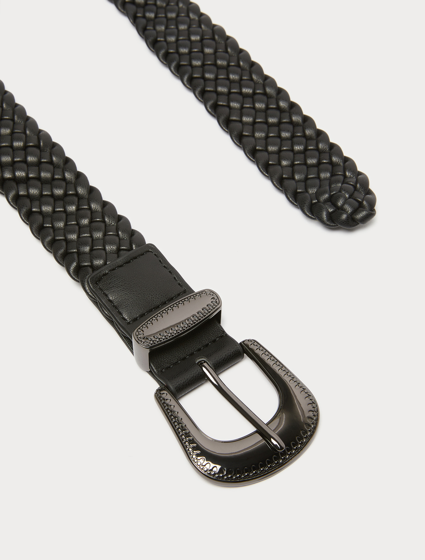 Woven belt - BLACK - Marina Rinaldi - 2