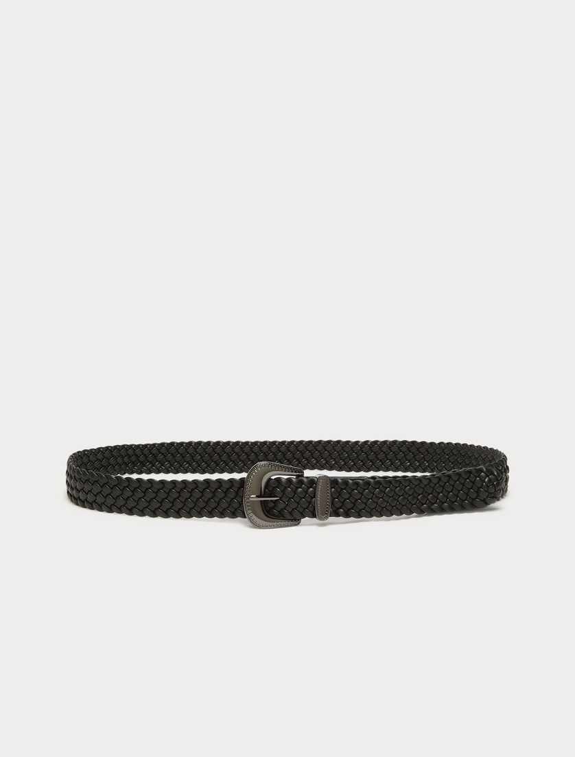 Woven belt - BLACK - Marina Rinaldi