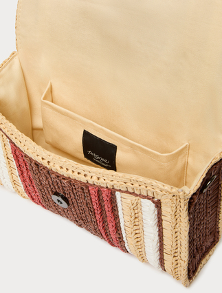 Raffia clutch - BRICK RED - Marina Rinaldi - 5