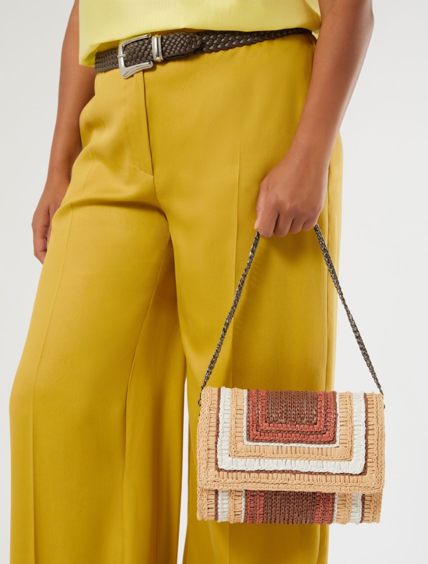 Pochette in rafia - MATTONE ROSSO - Marina Rinaldi - 6