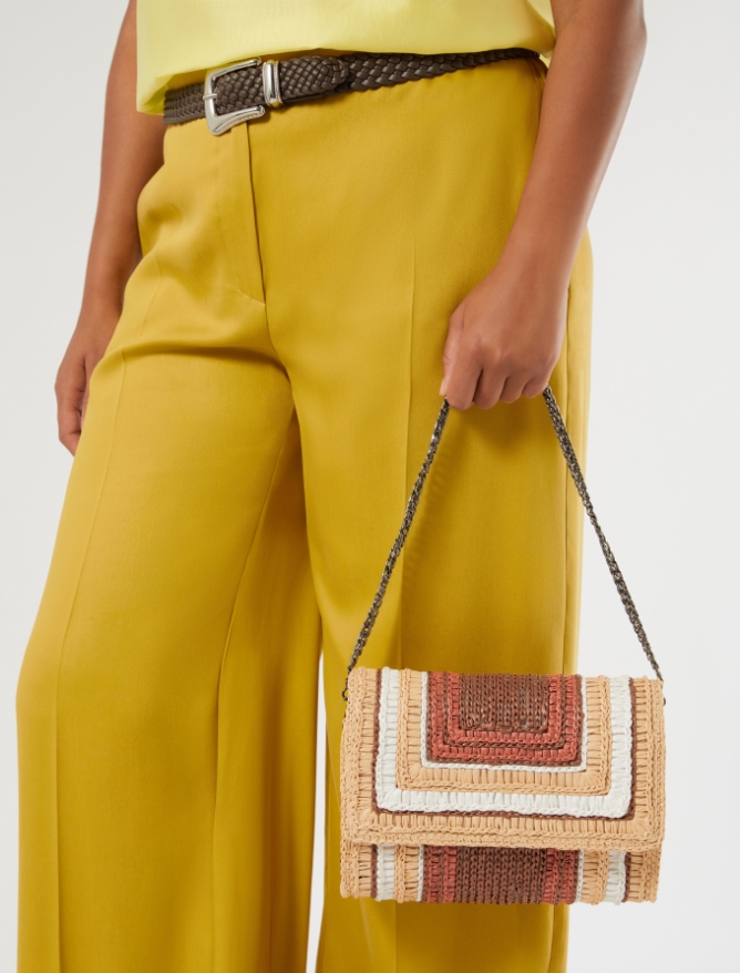 Raffia clutch - BRICK RED - Marina Rinaldi - 6
