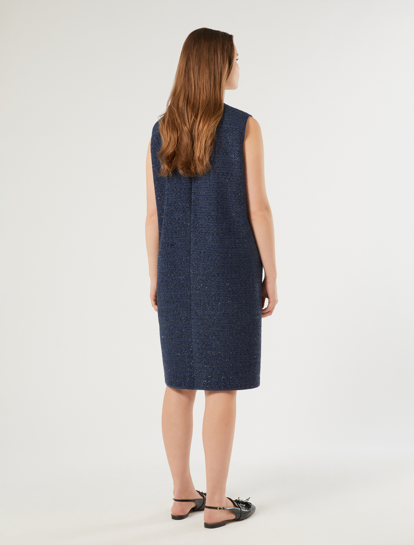 Bonded jersey dress - MIDNIGHTBLUE - Marina Rinaldi - 4