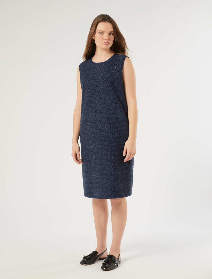 Bonded jersey dress - MIDNIGHTBLUE - Marina Rinaldi - 3