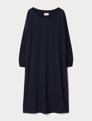 Stretch jersey and knit fabric dress - Marina Rinaldi