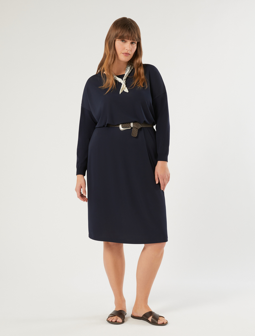 Stretch jersey and knit fabric dress - Marina Rinaldi